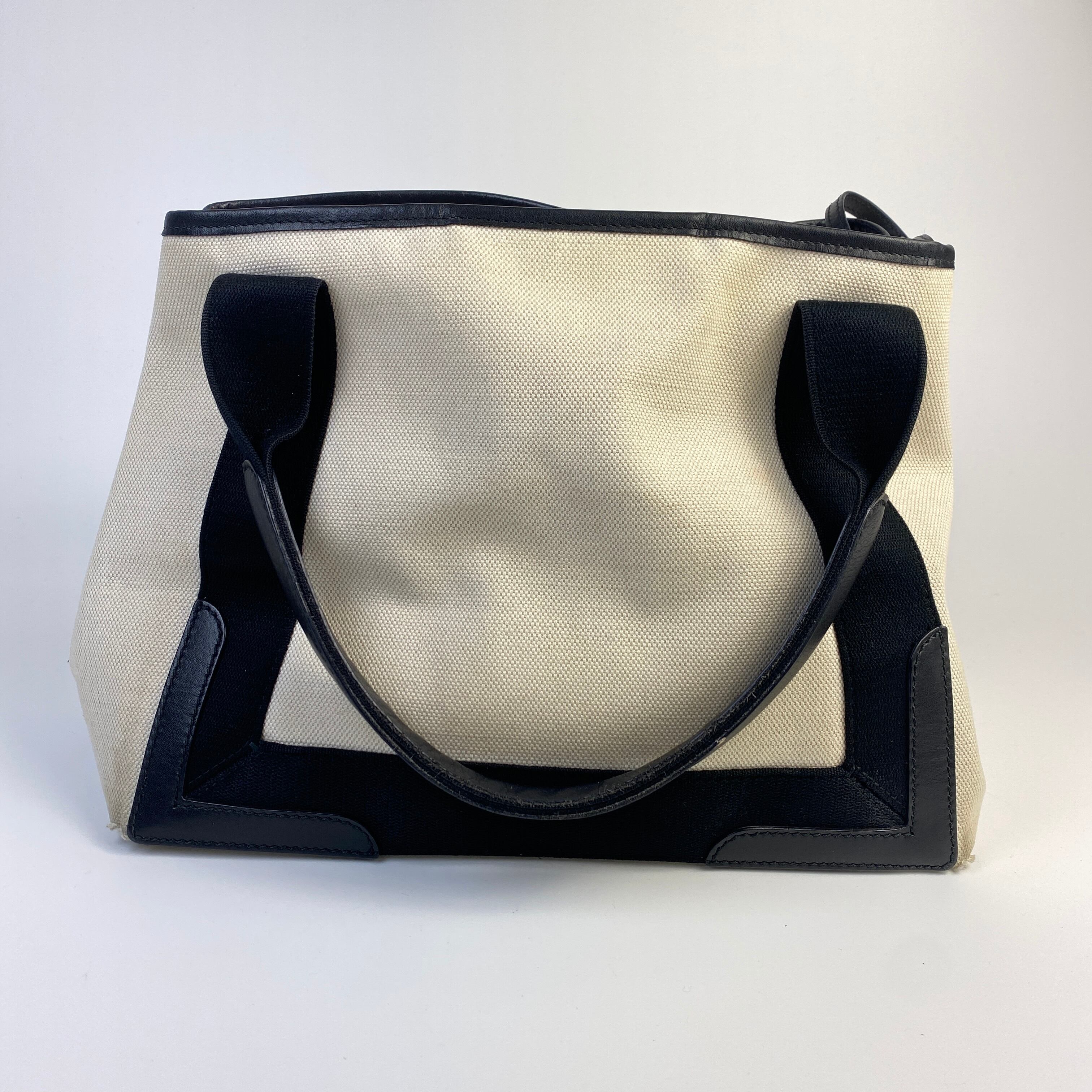 BALENCIAGA バレンシアガ トート ネイビーカバス ホワイト ブラック A-0829 | JOLIJOU powered by BASE