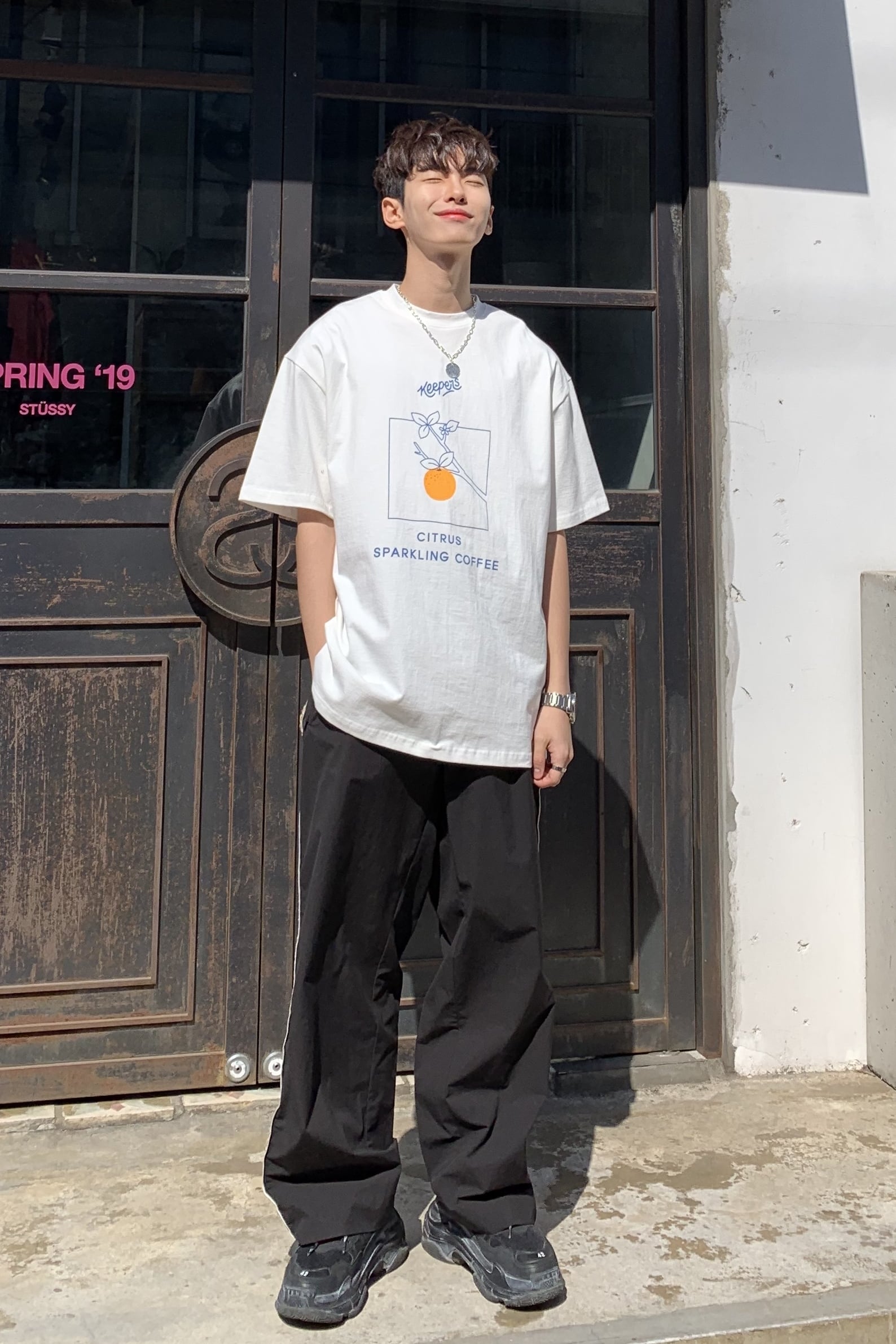 全2色 Tシャツ カットソー プリント カジュアル おしゃれ