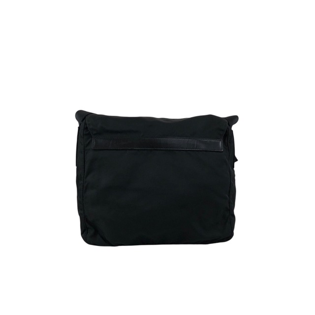 PRADA プラダ ショルダーバッグ ブラック トライアングルロゴ フロントバックル ナイロン vintage ヴィンテージ オールド g8uwx8