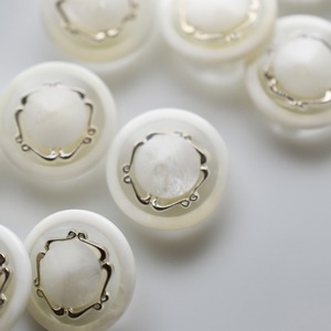 シルバーフラワー×ホワイト 17.5㎜