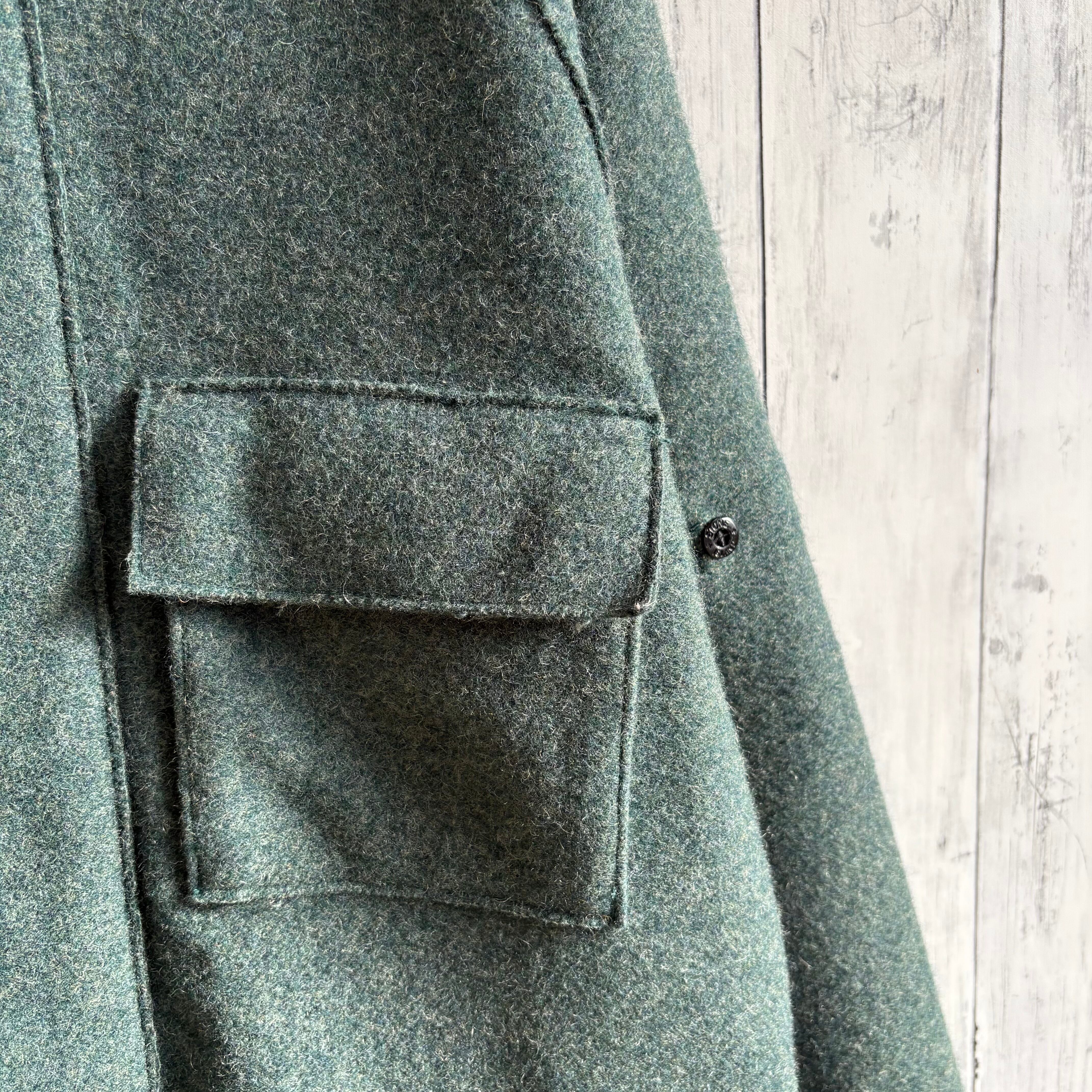 STONE  90'グリーンエッジジップアップジャッケット 90s ヴィンテージ STONE ISLAND ウールジャケット ストーンアイランド