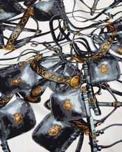 〈Hermès〉Carres 90 Scarf BRIDES REBELLES