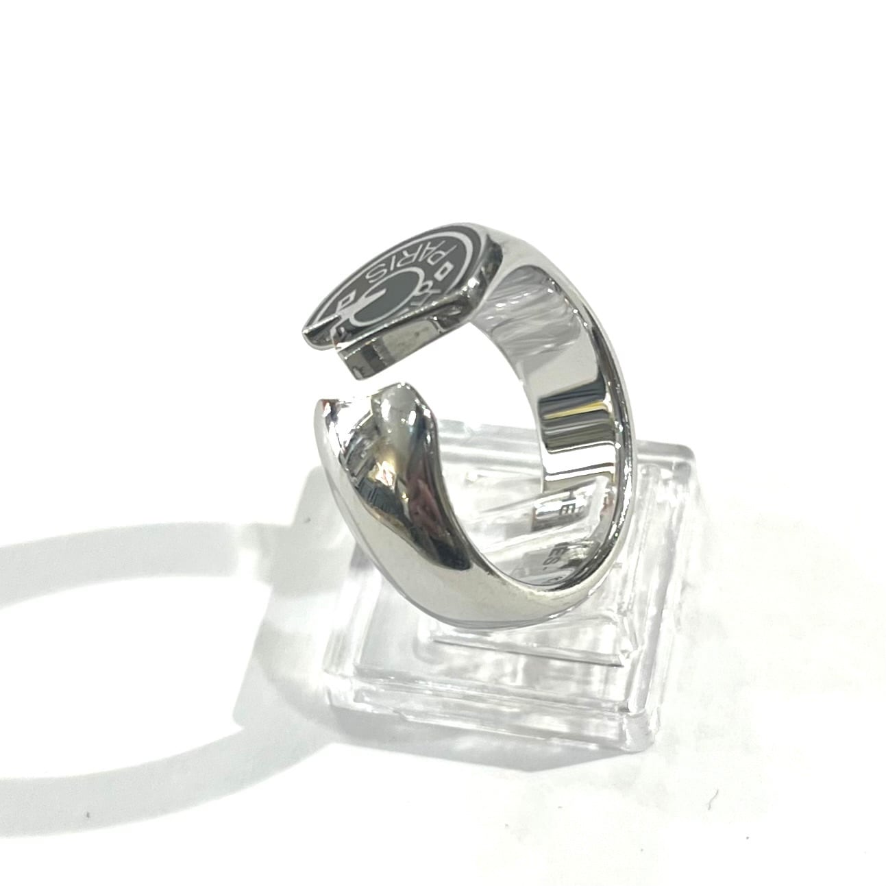 希少【HERMÈS】【17号/T58】2502 カルーゼル リング ブラック ラッカー