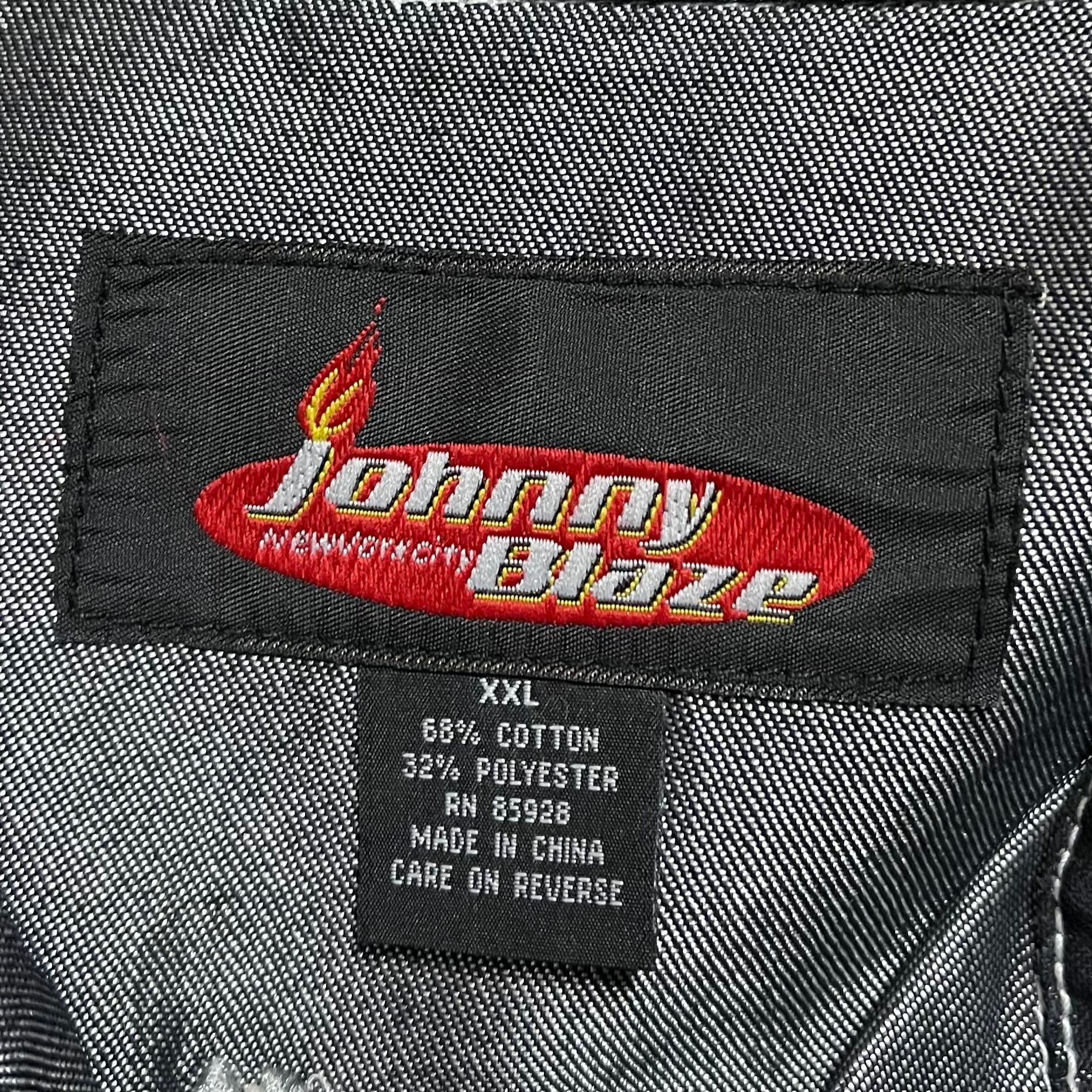 size XXL】Johnny Blaze ジョニーブレイズ デニム カバーオール シャツ ...