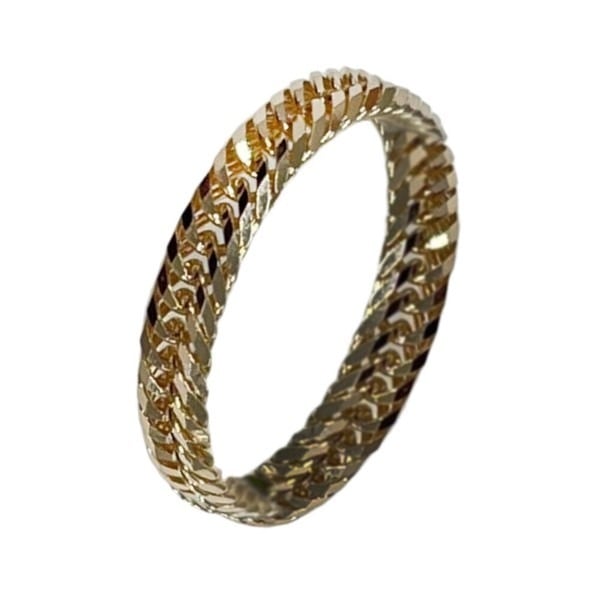 18金指輪】喜平リング#7号 トリプル12面 3.2mm幅 K18 ゴールド