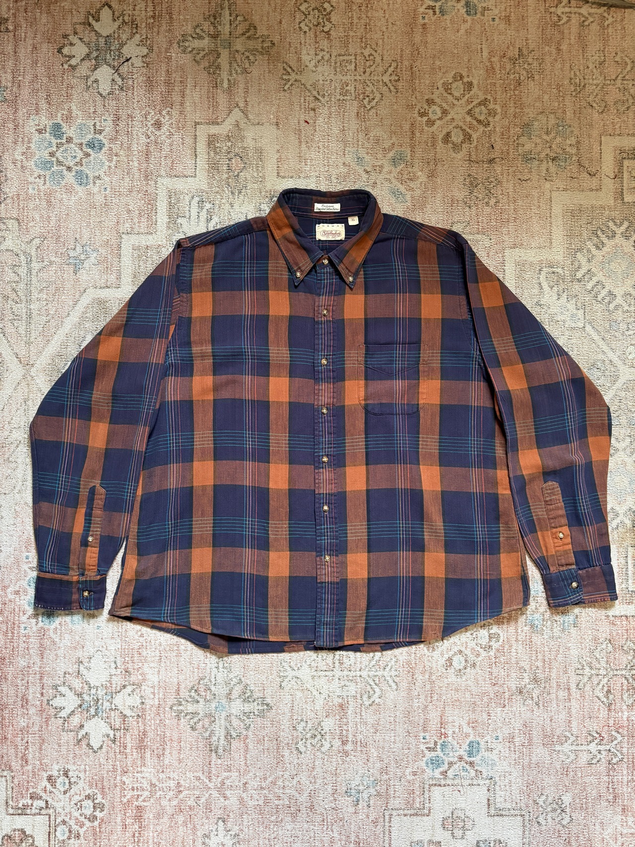 80~90s / USA製 / NORMAN Shirtsmaker / flannel / REMAKE