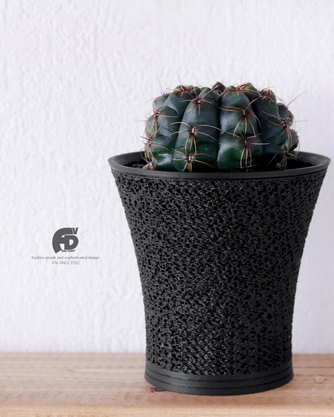 Adv-019-M (120×120) 植木鉢 Adv鉢 3d鉢 3dプリンター鉢 塊根植物