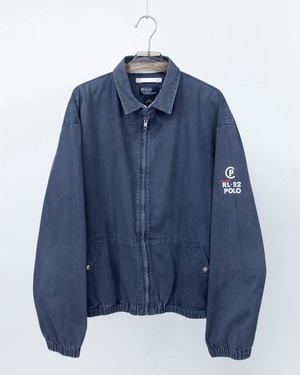 "Polo by Ralph Lauren" good fade cotton zip jacket "RL-92" Made In USA