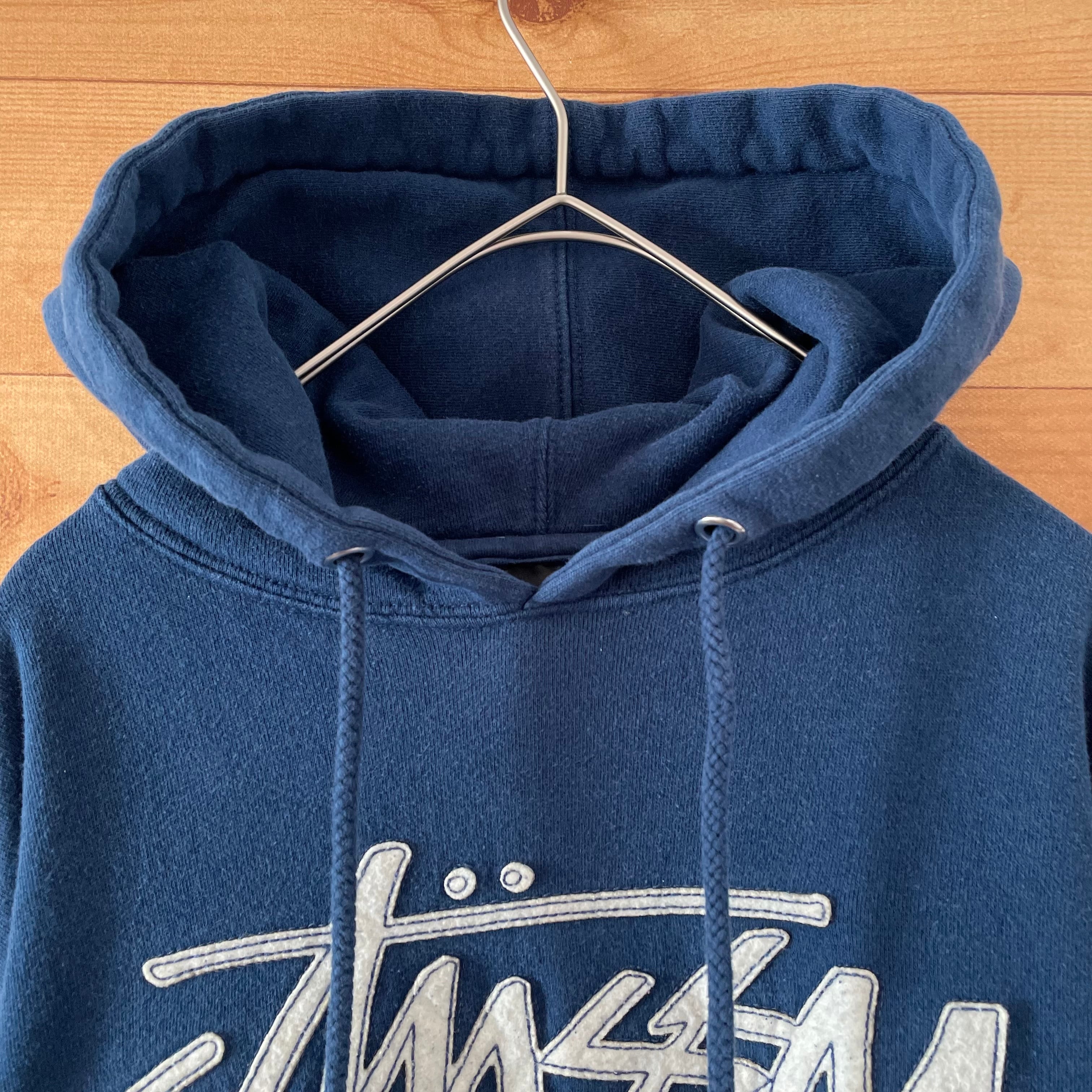 【プレ値・即完モデル】stussy パーカー zip付 サイズL  グレー