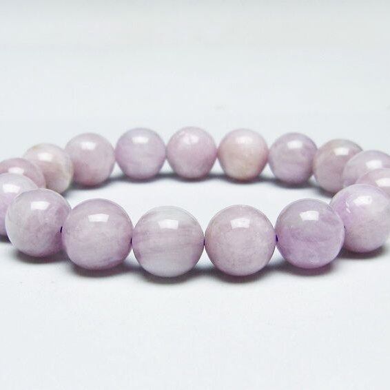 クンツァイト ブレスレット 12mm ミルキークンツァイト ブレス 一点物 メール便可 [M便 1/10] 111-46419