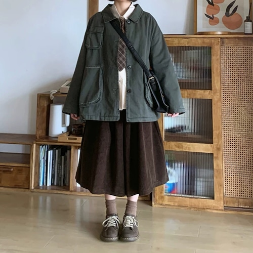 コーデュロイキュロットパンツ ・12552