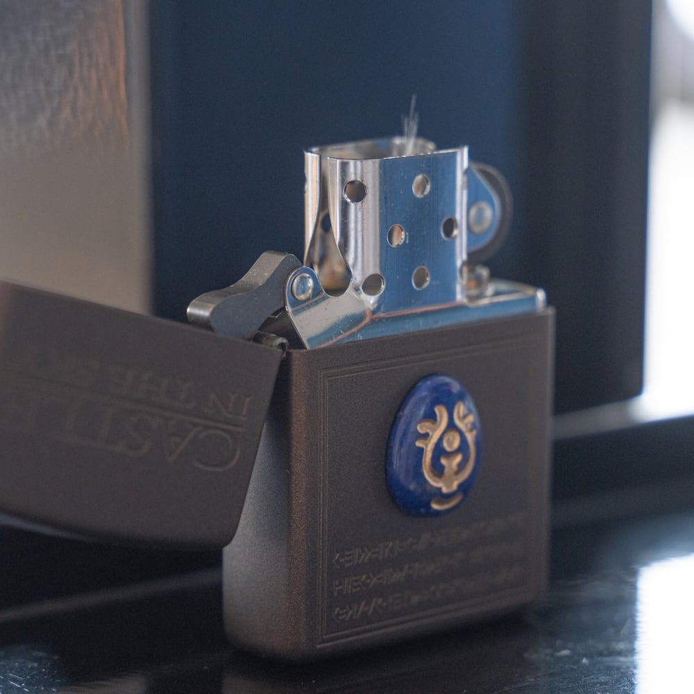 zippo☆天空の城ラピュタ☆飛行石2/天然ラピス☆スタジオジブリ宮崎駿☆ジッポ小物