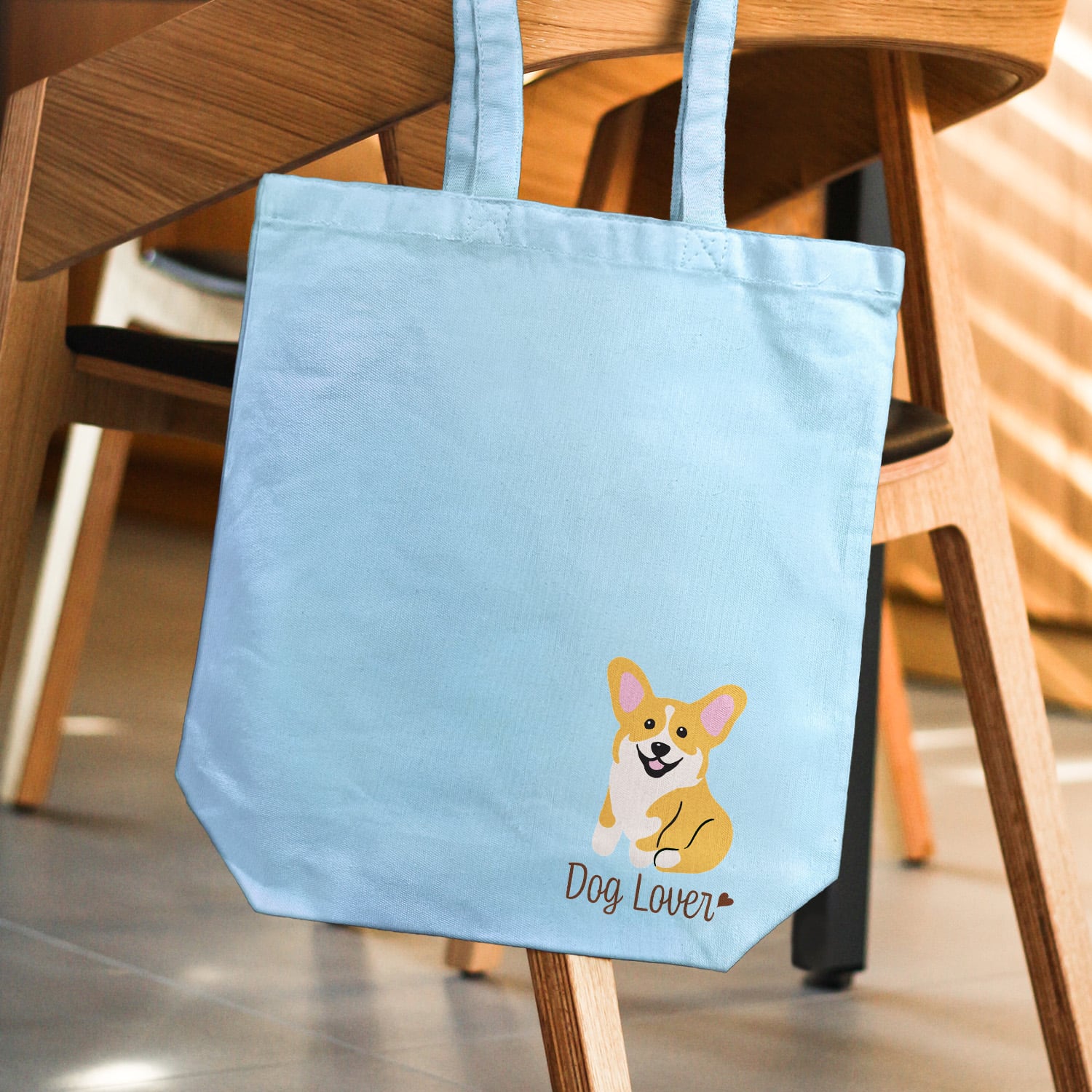 コーギー シンプル柄 毛色4色 】 キャンバス トートバッグ 犬 ペット