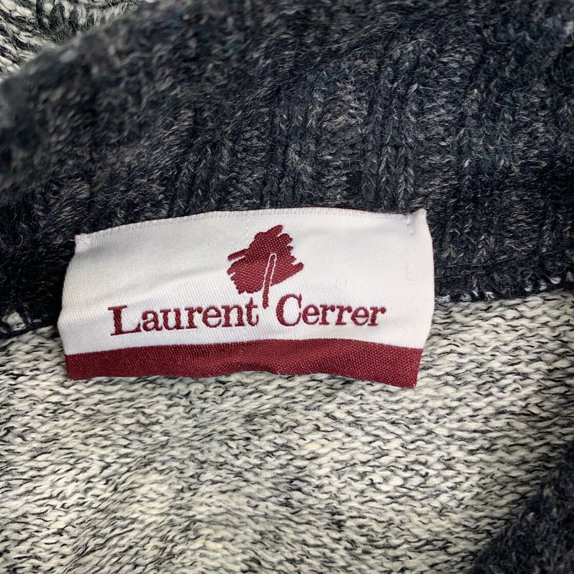 Laurent Cerrer ニットセーター Lサイズくらい 柄 グレー 古着卸 