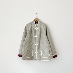 dahlia "kung-hu quilt jaket" light gray