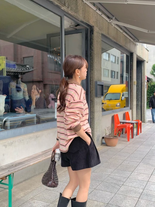 (予約) signature / Kimo collar tee3color