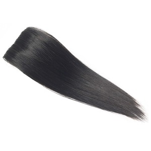 【新着特価】HIYE 付け毛 人毛 100% ヘアピース エクステ ワンタッチ ウィッグ ボリュームアップ ボリューム 増毛 ポイントウィッグ クリップ トップカバー 両側付け 後ろ付け (自然黒色 25cm)