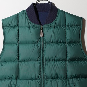 極美品 M リバーシブル Eddie Bauer Downlight Canadian Vest グースダウンベスト エディーバウアー