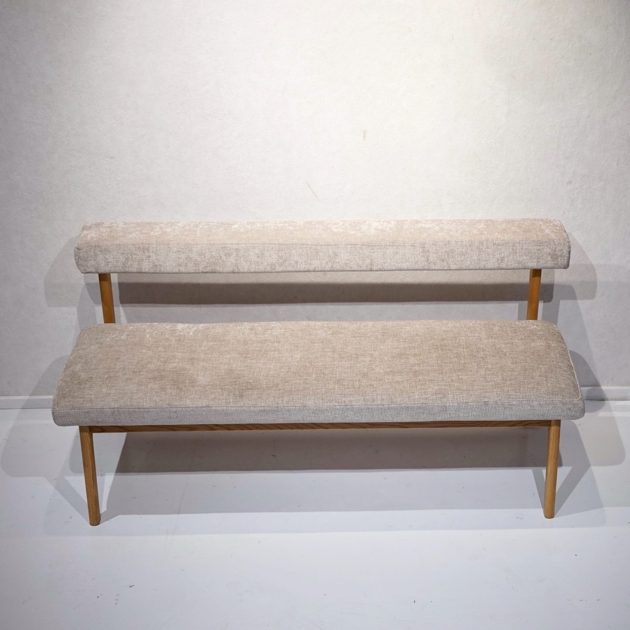 NAGANO INTERIOR ナガノインテリア MOCORA モコア ダイニングベンチ ベンチチェア 椅子 ベンチ ファブリック ナチュラル 北欧 モダン シンプル