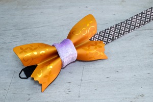 Metal Butterfly "Frosted" ~Mandarin Orange~