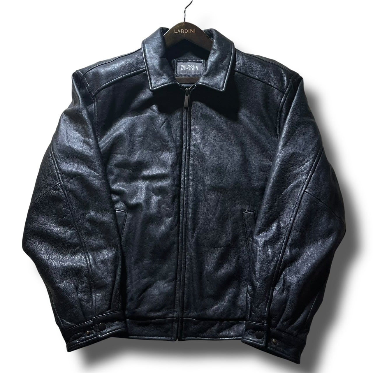 雰囲気抜群/ビッグサイズ44】 美品 USA製 VANSON ENF 本革 エン