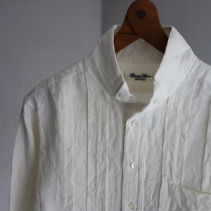 victorians wingcollar b.d. linen shirt / white