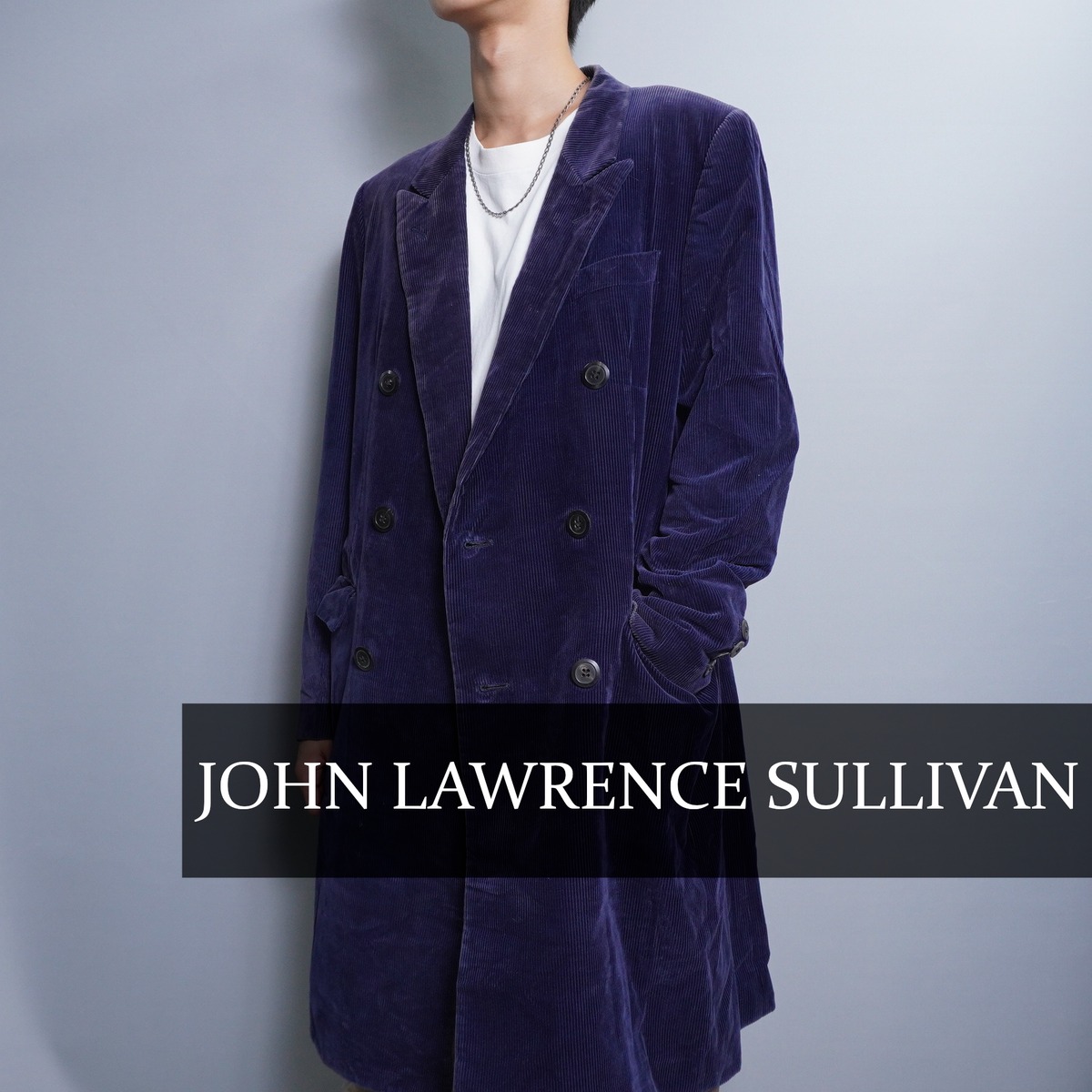 JOHN LAWRENCE SULLIVAN サイドボタンシングルコート-