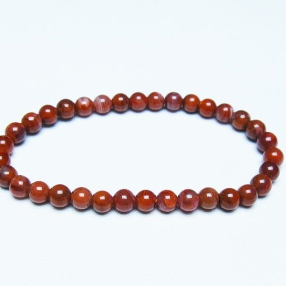ナンホーンアゲート ブレスレット 6mm アゲート ブレス 一点物 メール便可 [M便 1/10] 111-47483