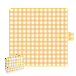 【新着特価】KR KITCHENRAKU レジャーシート 厚手 大きめ ピクニックシート コンパクト 軽量 防水 チェック柄 折りたたみ お節料理 防湿シート防水シート 屋外 軽量 遠足 運動会 お花見 ビーチ 防災 おしゃれ キャンプ用 [並行輸入品]