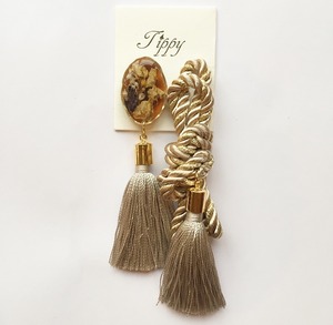 rope tassel pierce / earring
