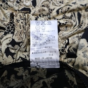 社交ダンス 衣装 トップス ブラウス ブラック系 チャコットロイヤルダンス Chacott ROYAL DANCE 日本製 黒 刺繍 花柄 花 パーティー 華やか かわいい ステージ イベント 練習 レッスン 伸縮 ストレッチ ベージュ系