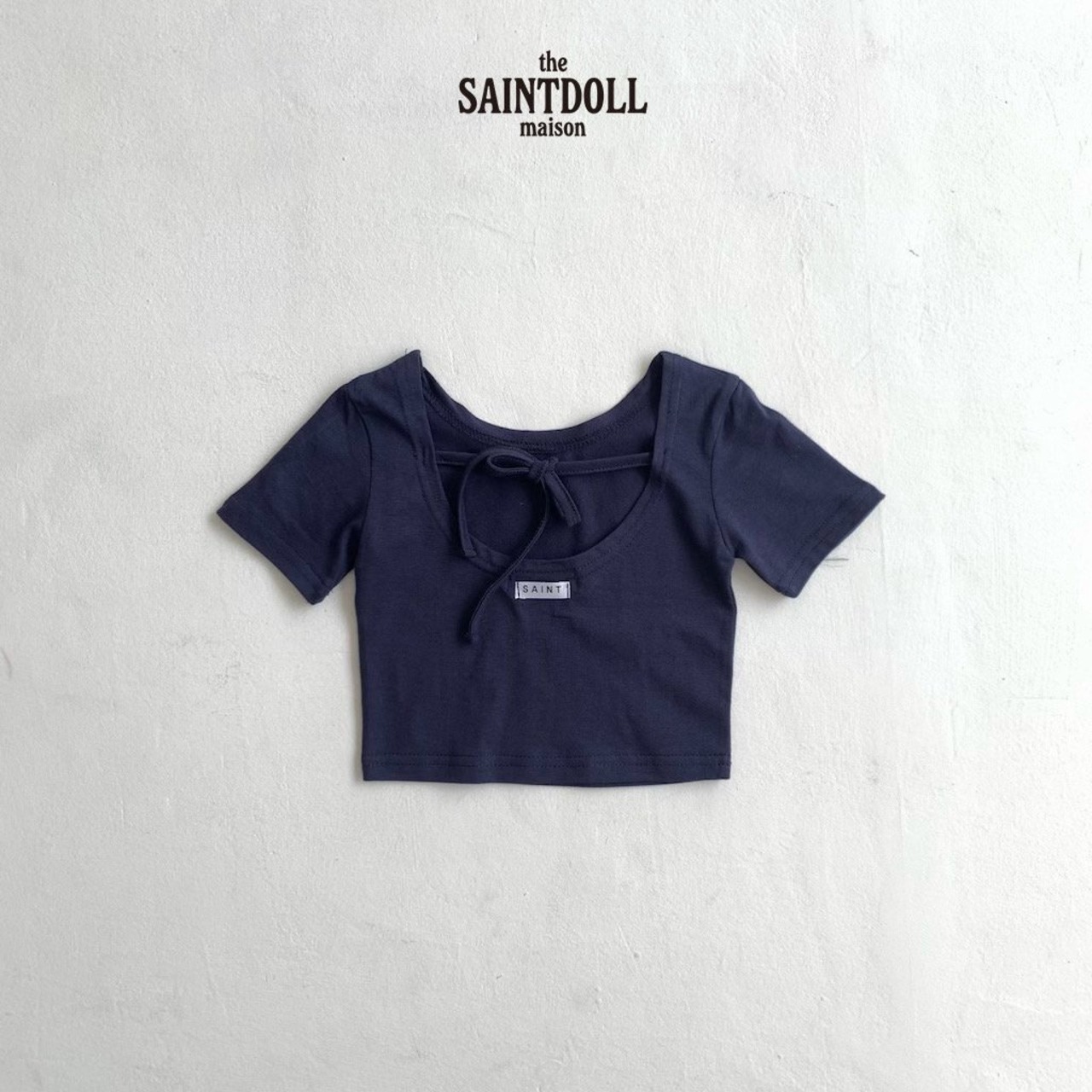 [SAINTDOLL] Backless short sleeves / [세인트돌] 백리스반팔