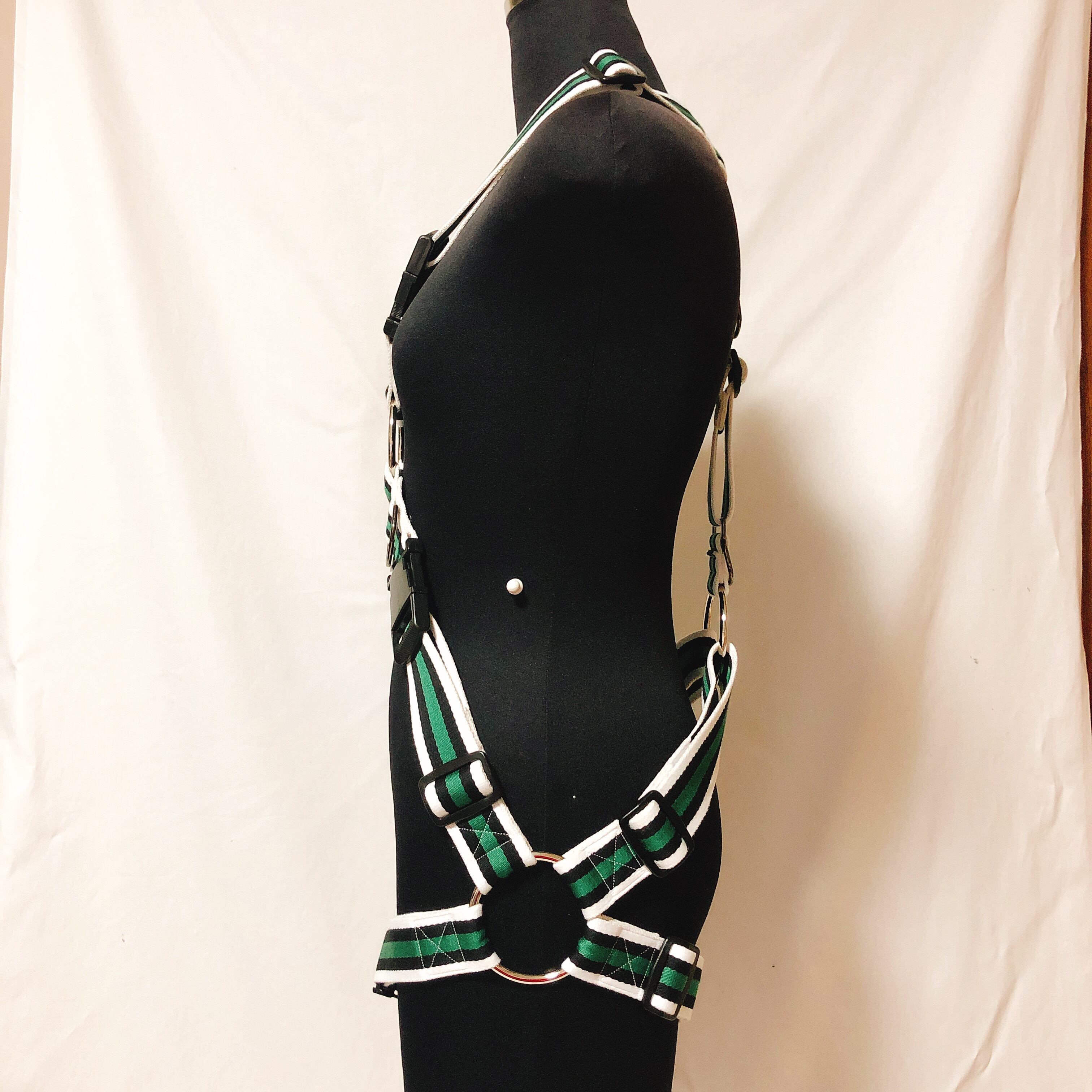 フルハーネス X型 白緑黒