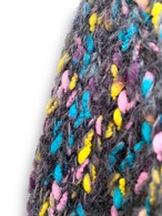 Mix collar turtleneck knit