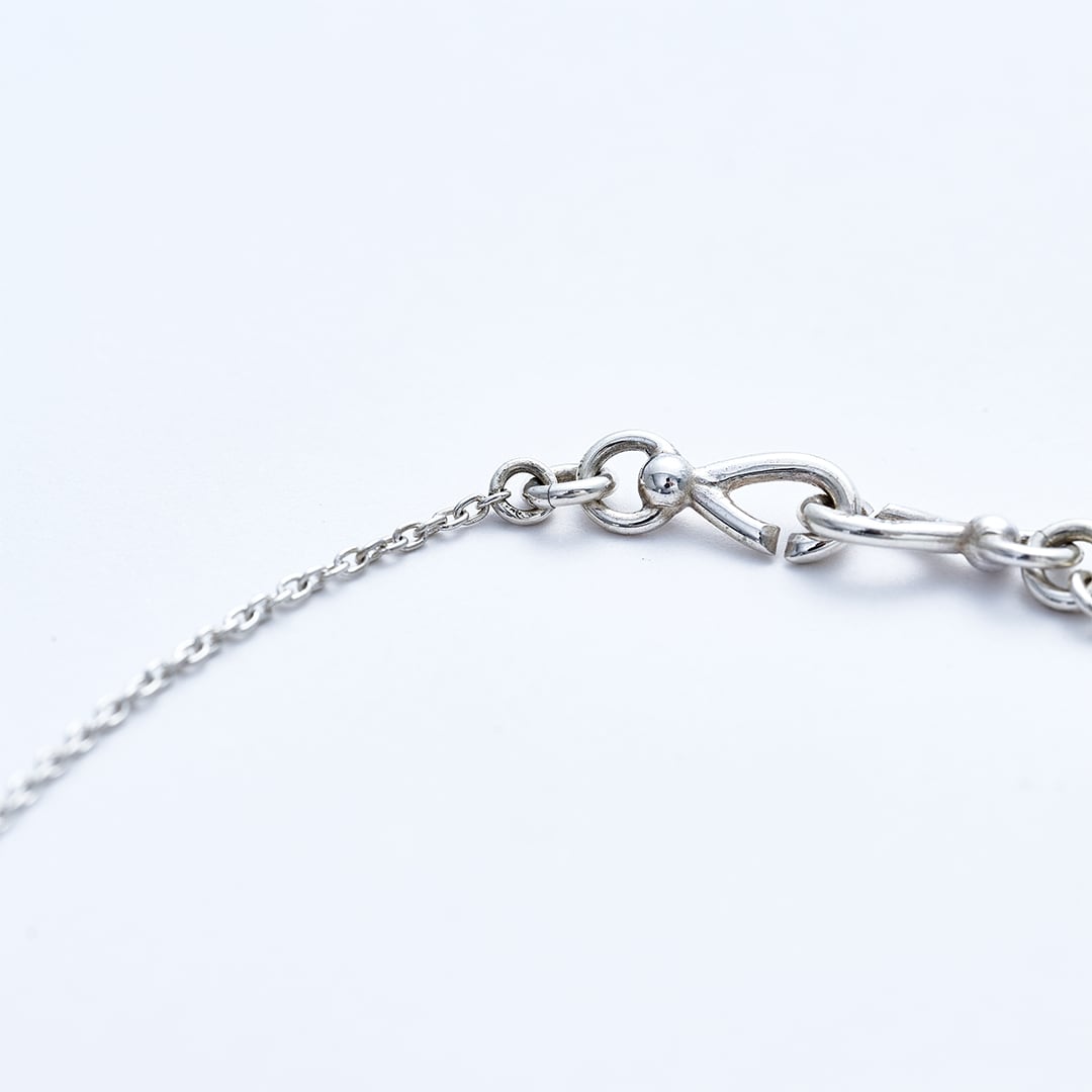 C-047 Navajo Pearl Necklac(White onyx,turquoise) (45cm) | WAKAN