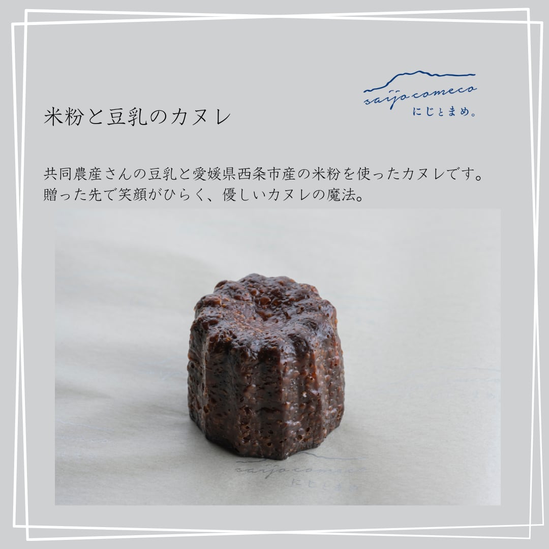 米粉と豆乳のカヌレプレーン5個セット(冷凍便発送)