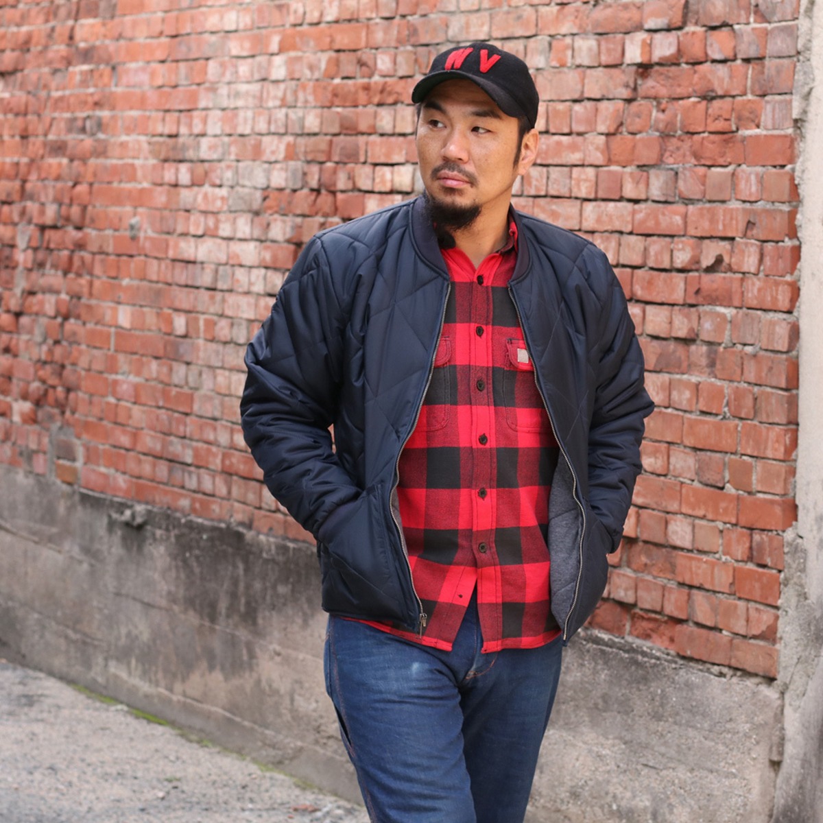 Dickies ディッキーズ 61242 キルティングジャケット ダークネイビー 