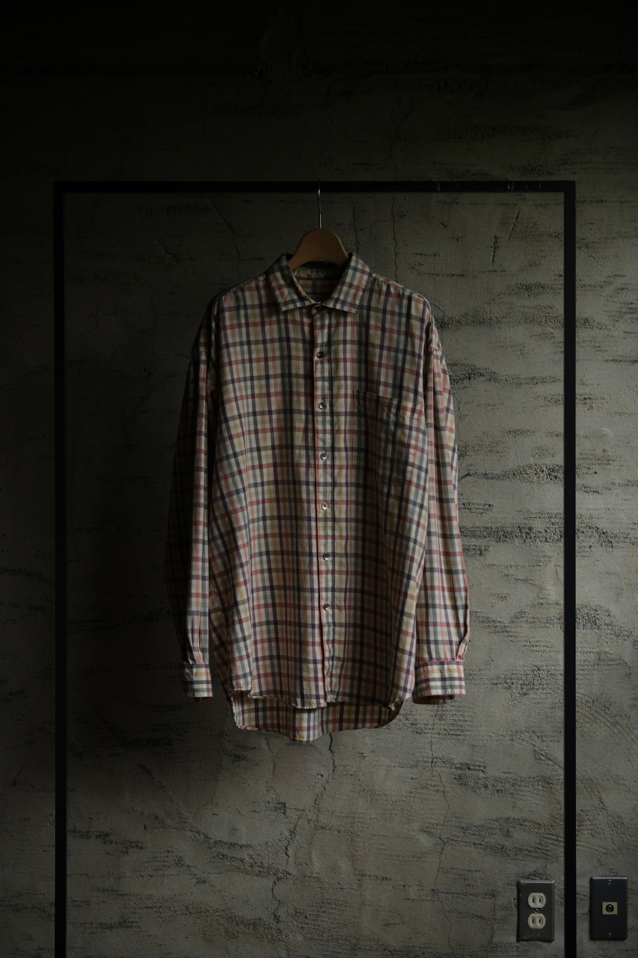 IORI/90's "PERRY ELLIS" L/S check shirt