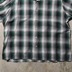 美品 XL 90s Polo Sport コットン レーヨン オンブレ ボックスシャツ ポロスポーツ