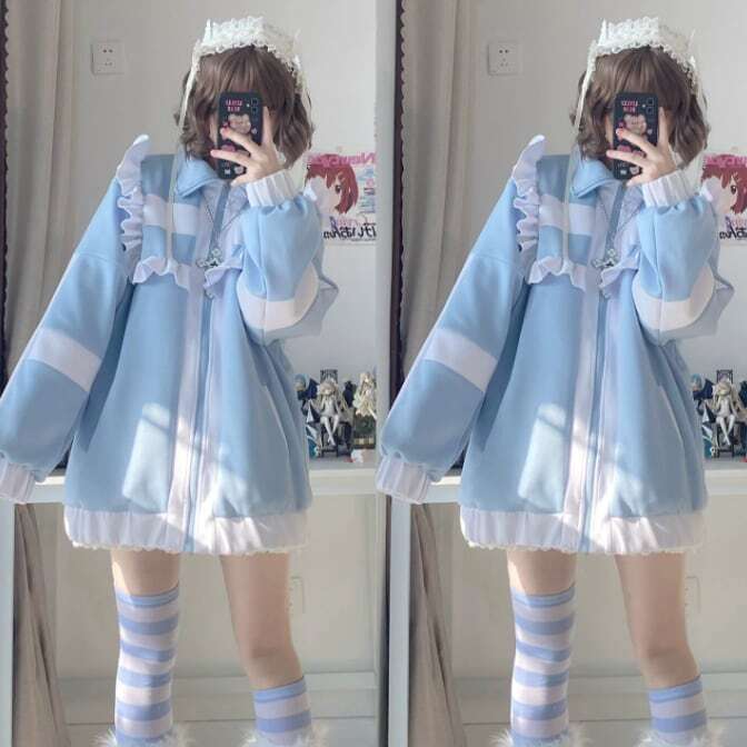 量産型♡サブカル系フリルジャケット jya5☆ | パステルキャンディ
