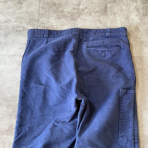 50-60s フレンチワーク モールスキン パンツ W32 詳細写真11