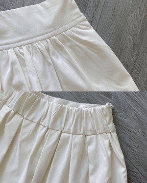 ハイウエスト ボリュームAラインフレアスカート 3color A0884