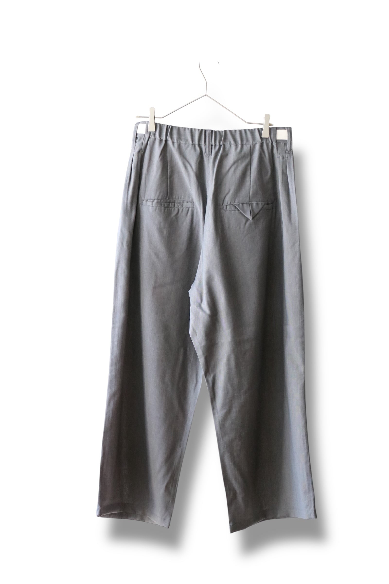 Ancellm -BELTED WOOL SLACKS- / ANC-PT108 / アンセルム ベルテッド