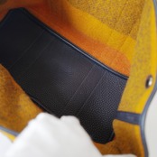 Hermès エルメス ロカバール (ウール)×レザー ガーデンパーティ 36 PM シルバー金具 トートバッグ ハンドバッグ