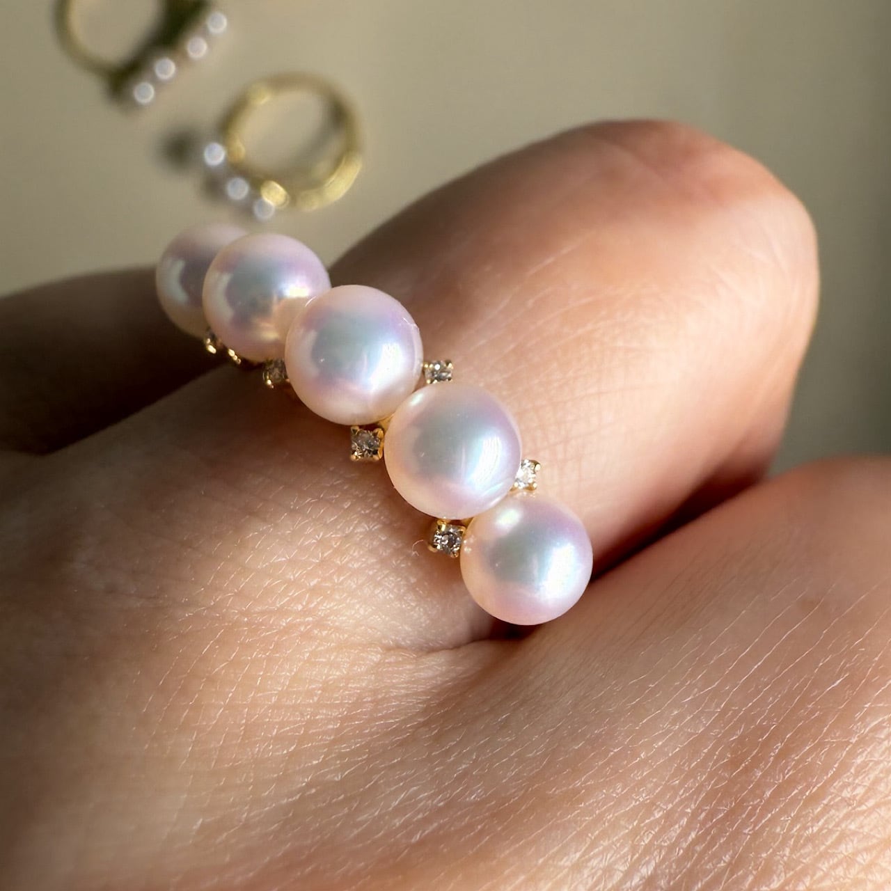 k18パール10号リング☺︎ パールリング TR2662 K18イエローゴールド チェカ | cheka Diamond