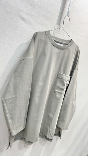 【VOAAOV】VOBBL HIGH GAUGE COTTON TENJIKU T L/S / Gray