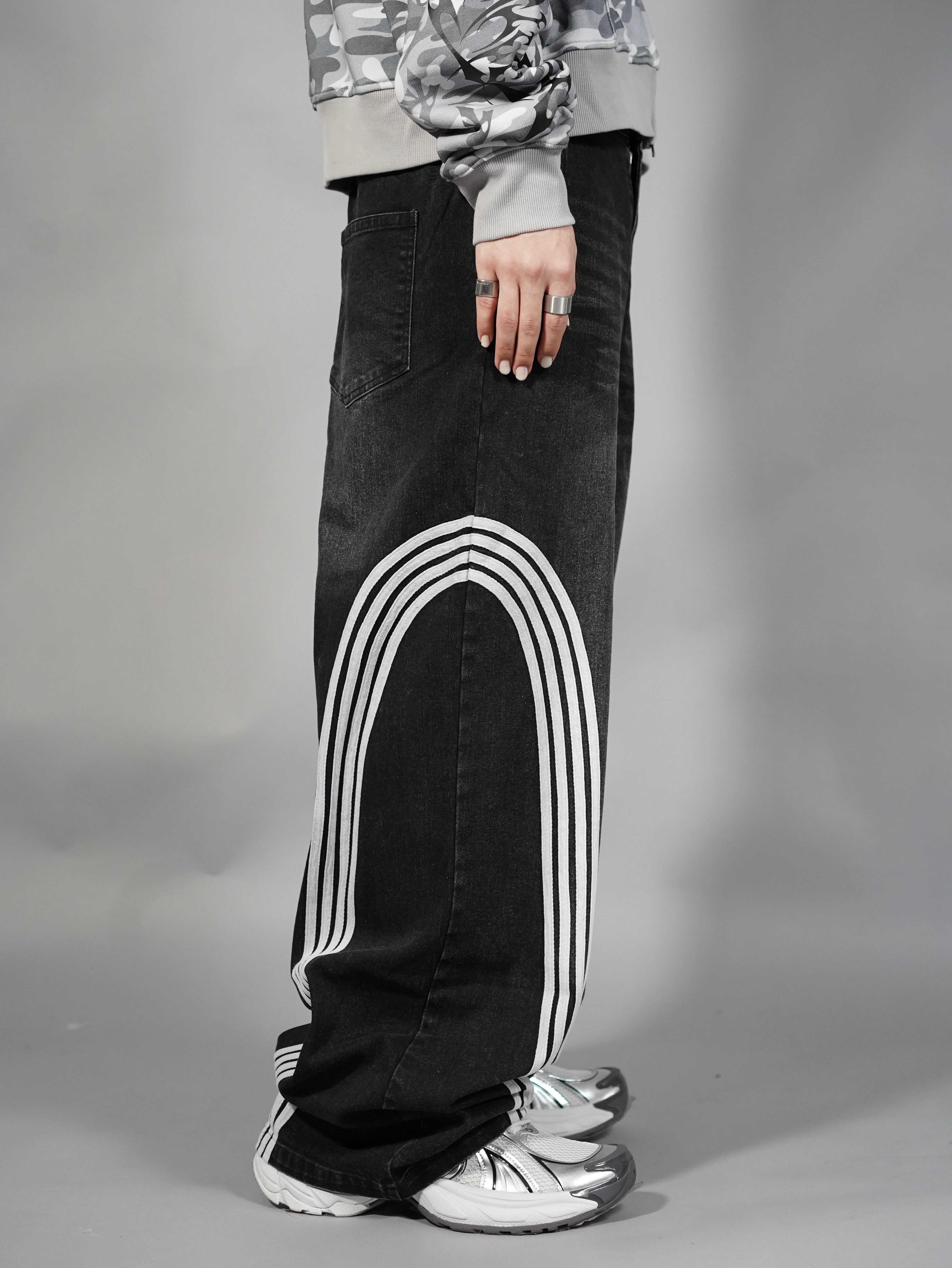 メンズ 【LOVE KILLERLK】 side stripe denim pants