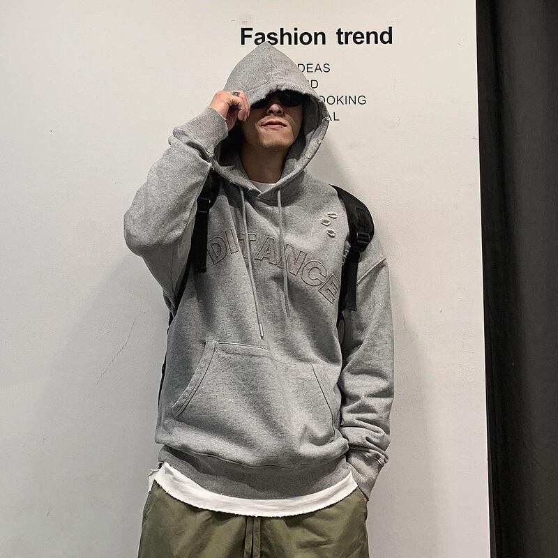 フードセーター レッドカジュアルジャケット スプリング 春物 Xu_Tailang14837491662