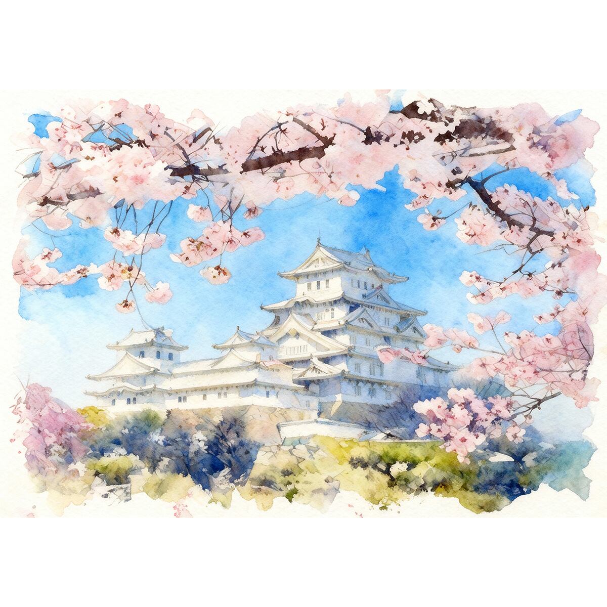 姫路城 | インテリア絵画の専門店 ビッグフィールドギャラリー水彩/油絵