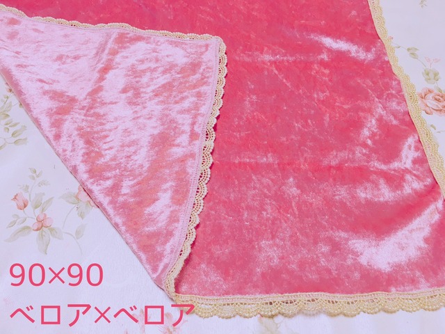 完全カスタマイズ　ハンドメイド☆引き寄せ☆タロットクロス☆ 正方形 大 オーダー名前刺繍入り ベロア×ベロア